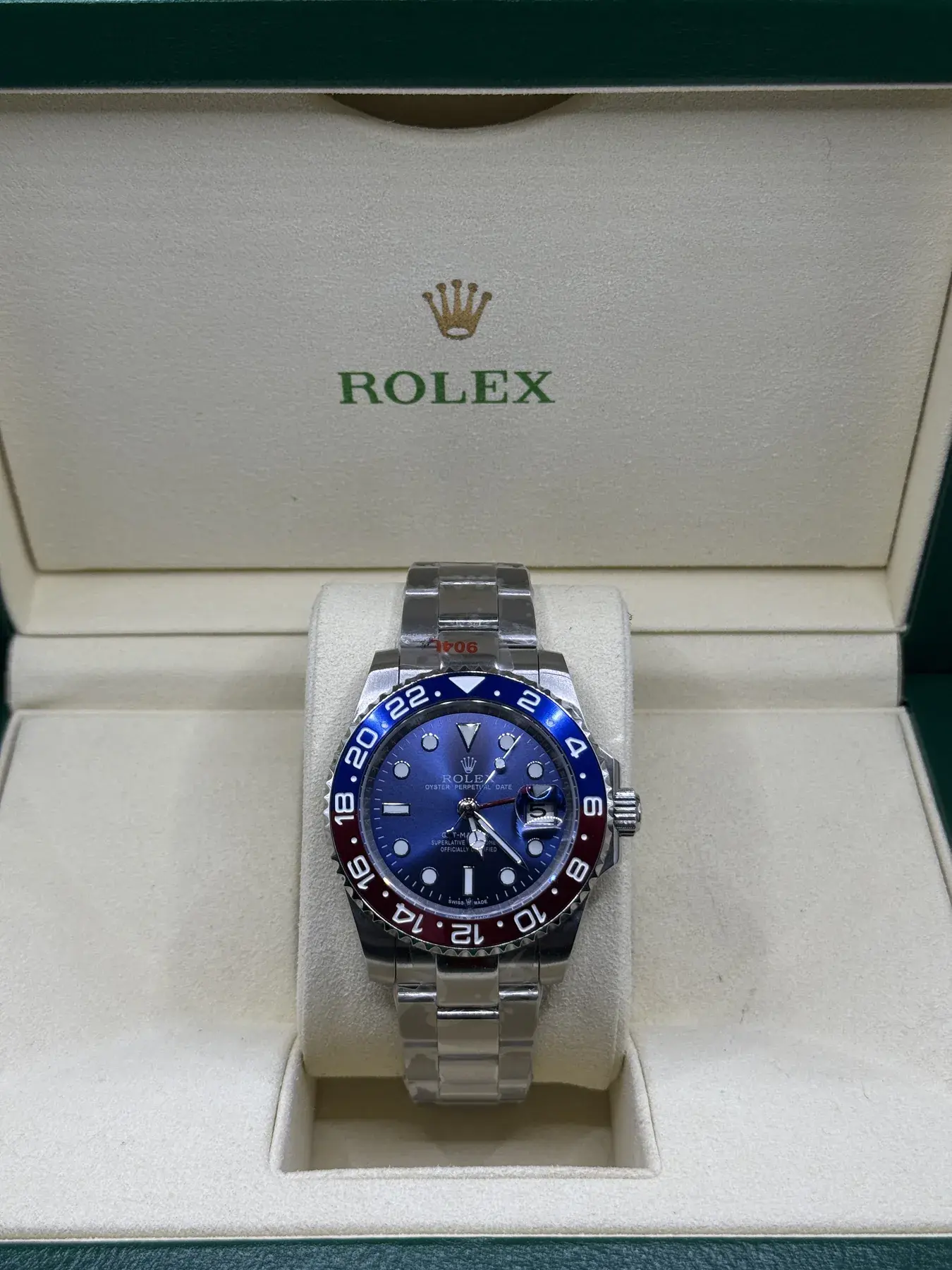 Rolex GMT-Master II "Pepsi" · Blauwe wijzerplaat