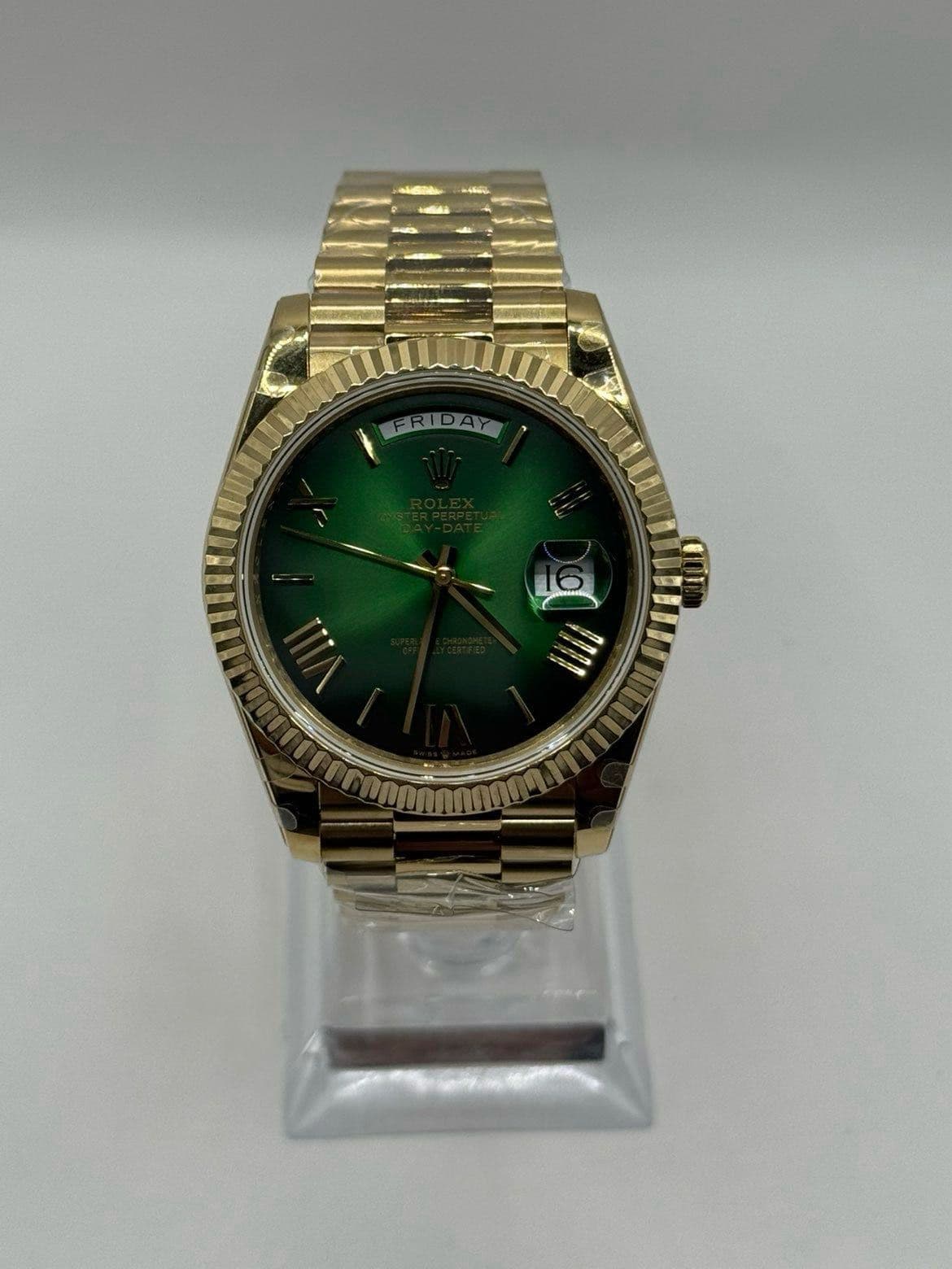 Rolex Day-Date 40 · Groen ombré